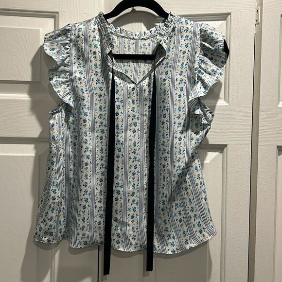 Zara Trafaluc Collection Floral Blouse, Size Small - Picture 1 of 6